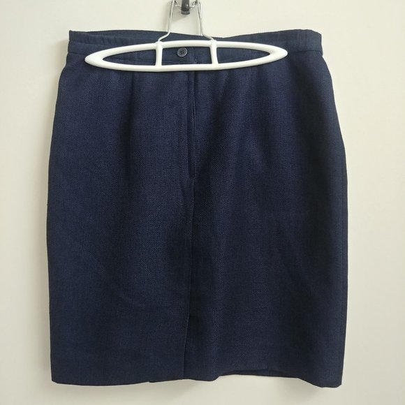 Vintage Herman Geist mod navy blue little skirt suit navy blue size 8 - Picture 13 of 16